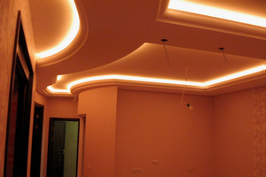 Идея потолка с подсветкой